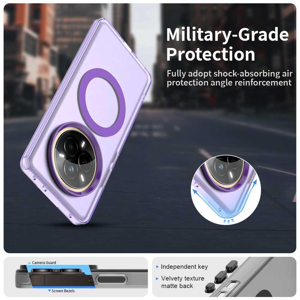 Realme 14 Pro 5G Durable MagSafe Phone Case - Hybrid TPU & PC Design, Lightweight & Stylish, Candy Colour, Wireless Charging Friendly