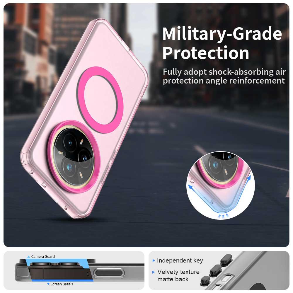 Realme 14 Pro+ 5G Durable MagSafe Phone Case - Hybrid TPU & PC Design, Lightweight & Stylish, Candy Colour, Wireless Charging Friendly