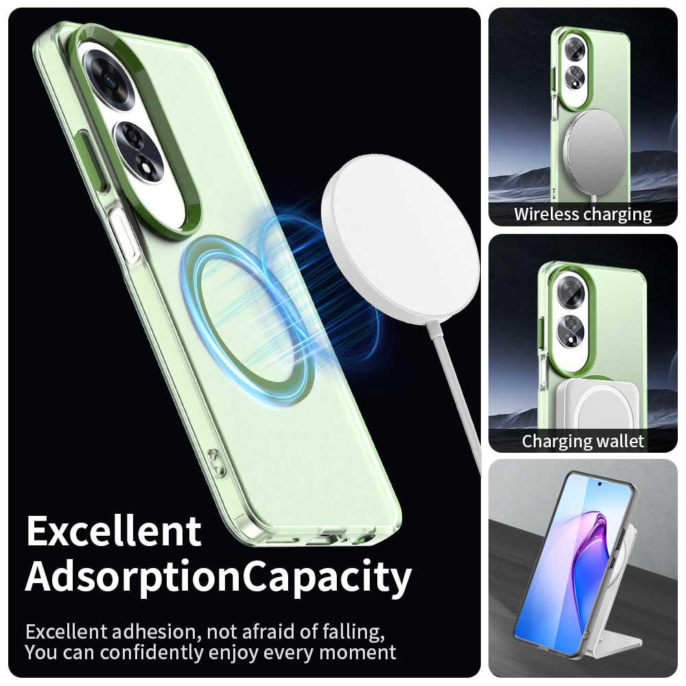 OPPO A60 Global Durable MagSafe Phone Case - Hybrid TPU & PC Design, Lightweight & Stylish, Candy Colour, Wireless Charging Friendly