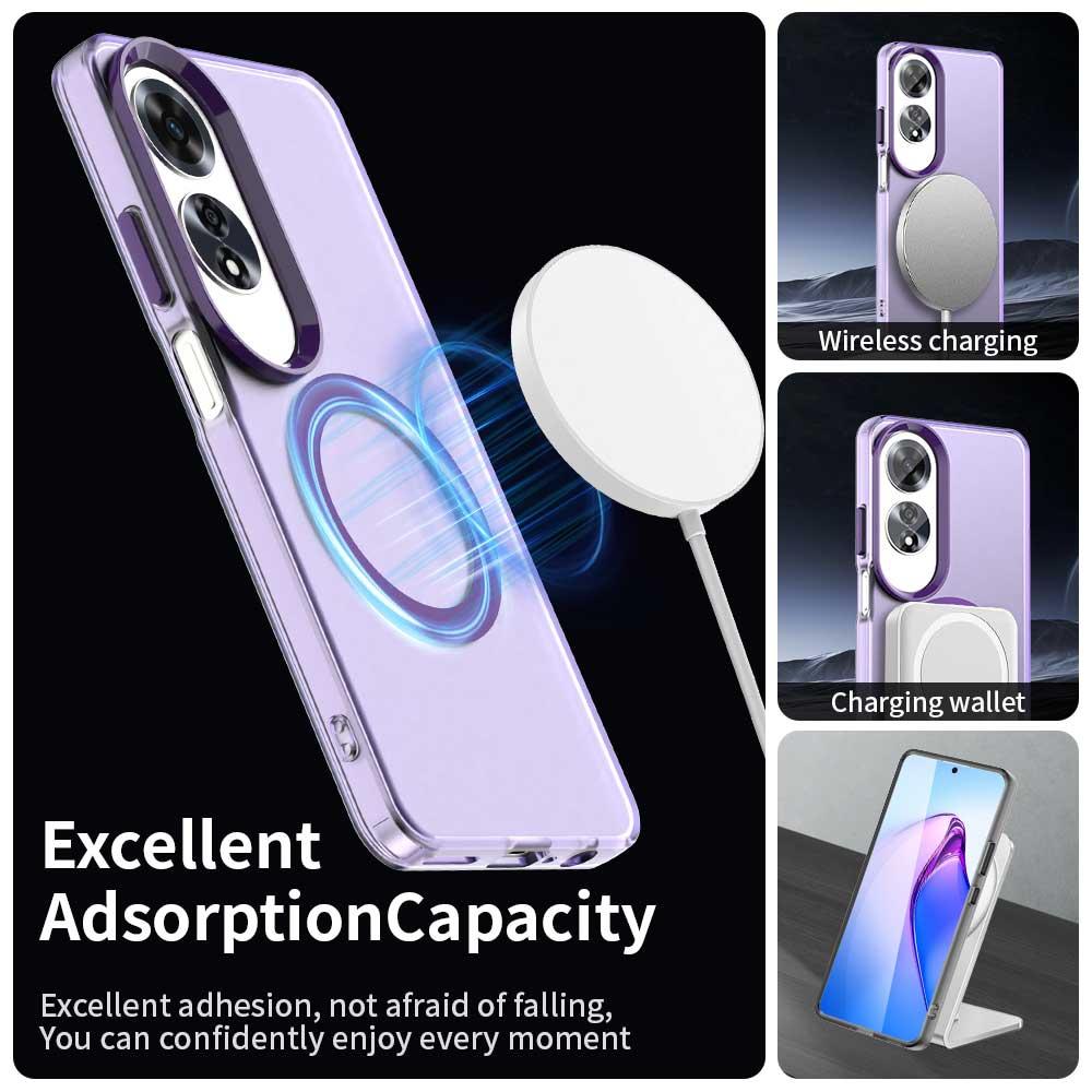 OPPO A60 Global Durable MagSafe Phone Case - Hybrid TPU & PC Design, Lightweight & Stylish, Candy Colour, Wireless Charging Friendly