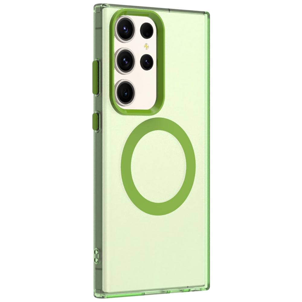 Samsung Galaxy S24 Ultra 5G Durable MagSafe Phone Case - Hybrid TPU & PC Design, Lightweight & Stylish, Candy Colour, Wireless Charging Friendly