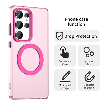 Samsung Galaxy S25 Ultra 5G Durable MagSafe Phone Case - Hybrid TPU & PC Design, Lightweight & Stylish, Candy Colour, Wireless Charging Friendly