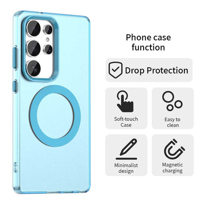 Samsung Galaxy S25 Ultra 5G Durable MagSafe Phone Case - Hybrid TPU & PC Design, Lightweight & Stylish, Candy Colour, Wireless Charging Friendly