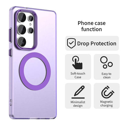 Samsung Galaxy S25 Ultra 5G Durable MagSafe Phone Case - Hybrid TPU & PC Design, Lightweight & Stylish, Candy Colour, Wireless Charging Friendly