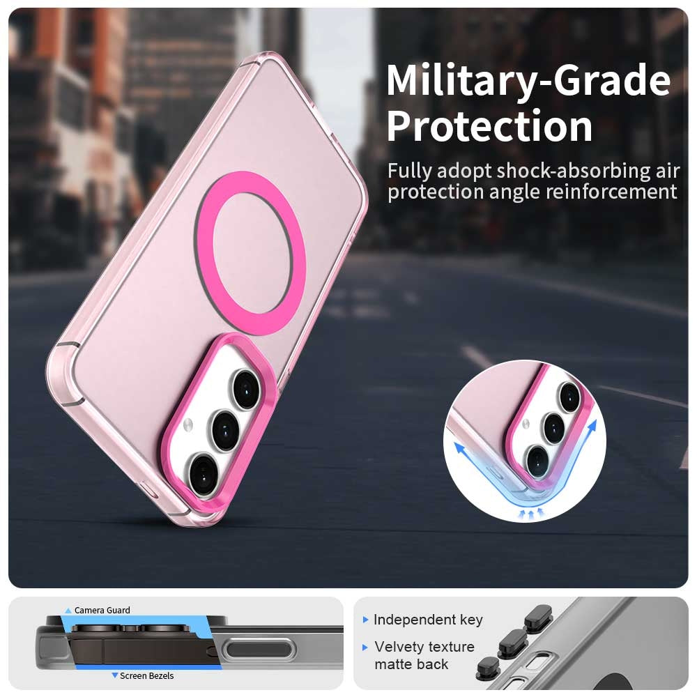 Samsung Galaxy S25 5G Durable MagSafe Phone Case - Hybrid TPU & PC Design, Lightweight & Stylish, Candy Colour, Wireless Charging Friendly