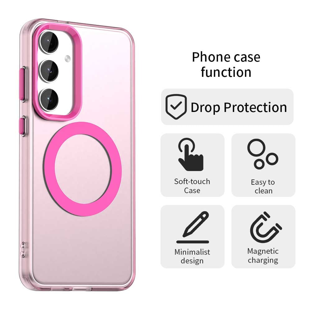 Samsung Galaxy S25 5G Durable MagSafe Phone Case - Hybrid TPU & PC Design, Lightweight & Stylish, Candy Colour, Wireless Charging Friendly