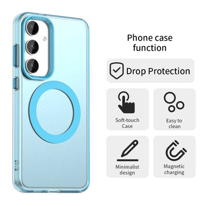 Samsung Galaxy S25 5G Durable MagSafe Phone Case - Hybrid TPU & PC Design, Lightweight & Stylish, Candy Colour, Wireless Charging Friendly
