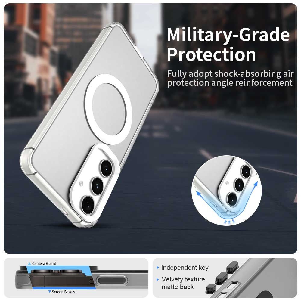 Samsung Galaxy S25+ 5G Durable MagSafe Phone Case - Hybrid TPU & PC Design, Lightweight & Stylish, Candy Colour, Wireless Charging Friendly