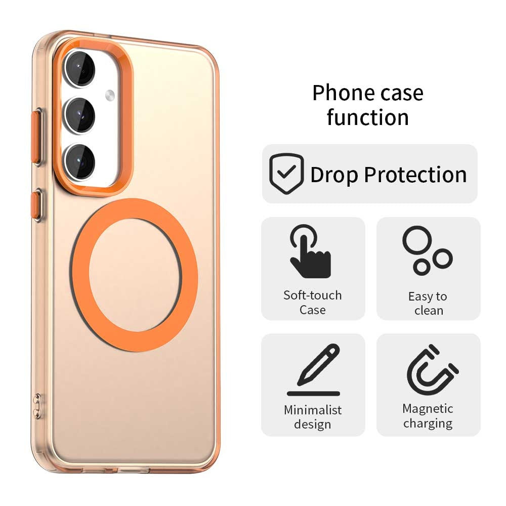 Samsung Galaxy S25+ 5G Durable MagSafe Phone Case - Hybrid TPU & PC Design, Lightweight & Stylish, Candy Colour, Wireless Charging Friendly