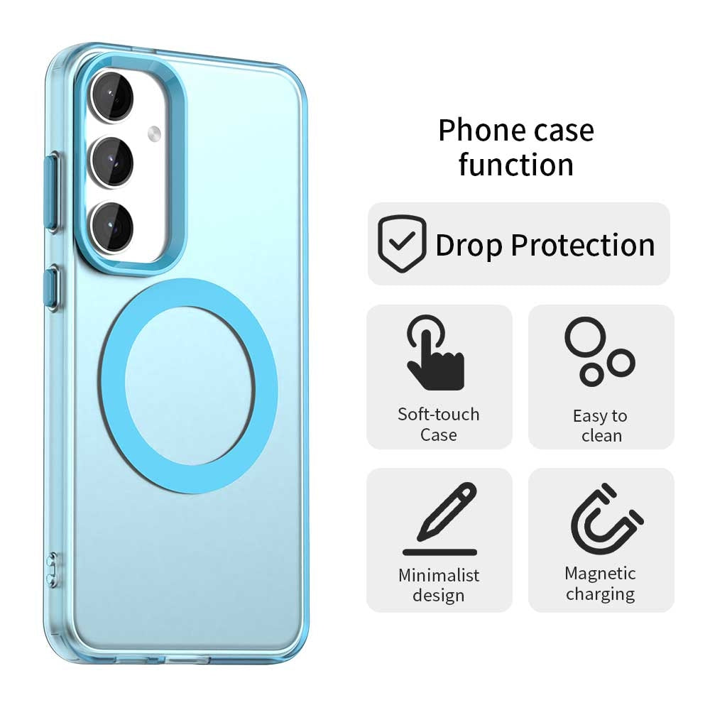Samsung Galaxy S25+ 5G Durable MagSafe Phone Case - Hybrid TPU & PC Design, Lightweight & Stylish, Candy Colour, Wireless Charging Friendly