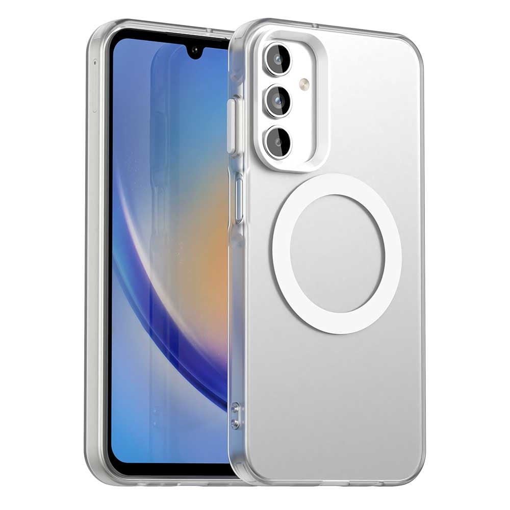 Samsung Galaxy A15 4G Durable MagSafe Phone Case - Hybrid TPU & PC Design, Lightweight & Stylish, Candy Colour, Wireless Charging Friendly