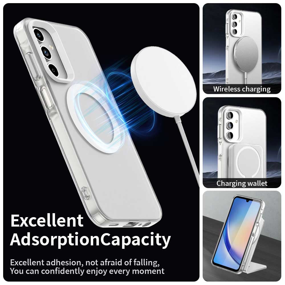 Samsung Galaxy A15 5G Durable MagSafe Phone Case - Hybrid TPU & PC Design, Lightweight & Stylish, Candy Colour, Wireless Charging Friendly