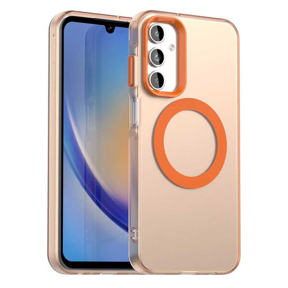 Samsung Galaxy A15 5G Durable MagSafe Phone Case - Hybrid TPU & PC Design, Lightweight & Stylish, Candy Colour, Wireless Charging Friendly