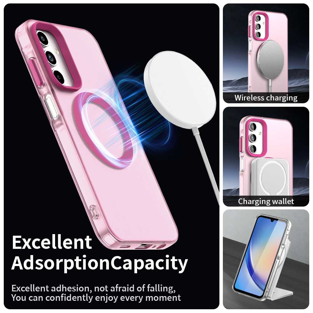 Samsung Galaxy A15 5G Durable MagSafe Phone Case - Hybrid TPU & PC Design, Lightweight & Stylish, Candy Colour, Wireless Charging Friendly