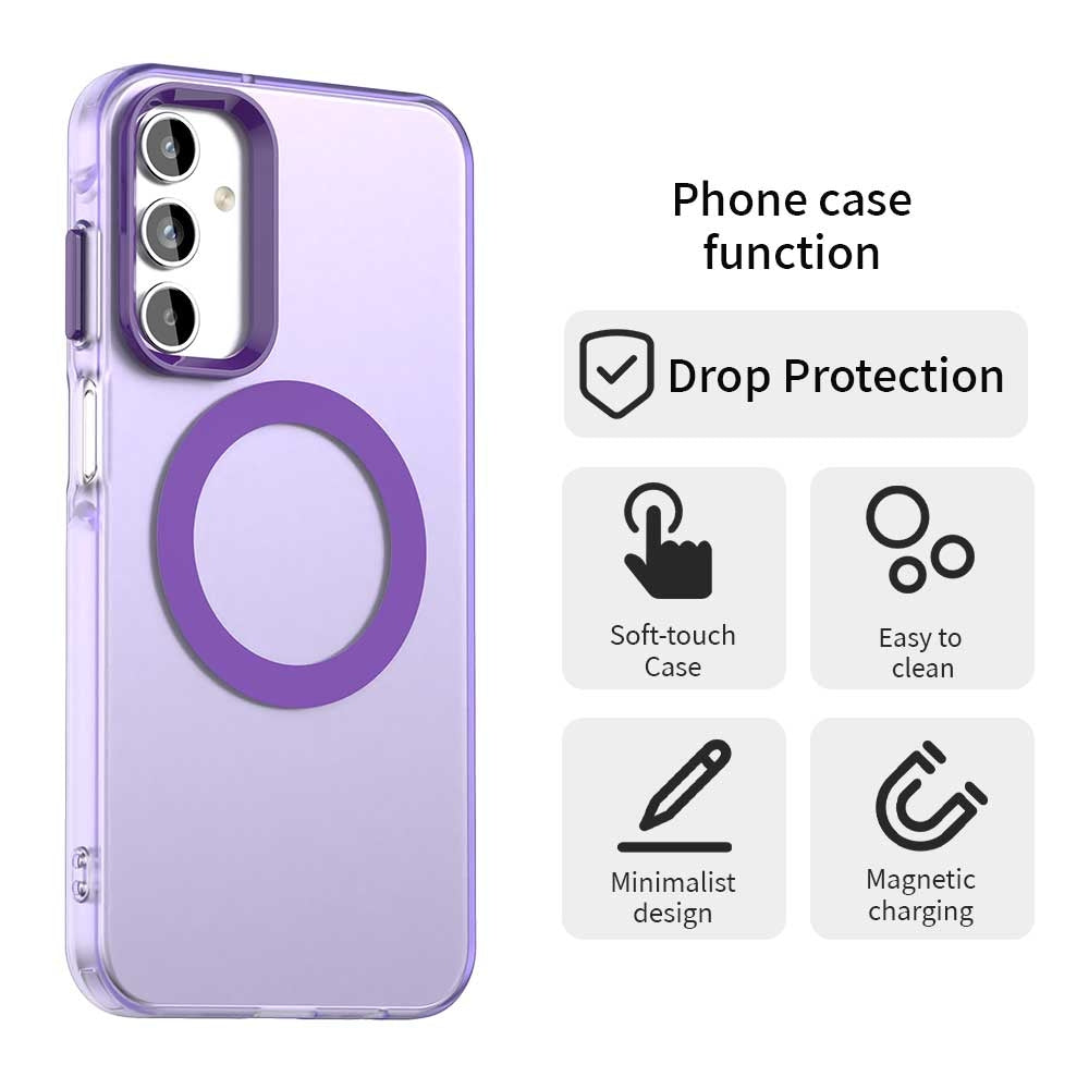 Samsung Galaxy A15 5G Durable MagSafe Phone Case - Hybrid TPU & PC Design, Lightweight & Stylish, Candy Colour, Wireless Charging Friendly