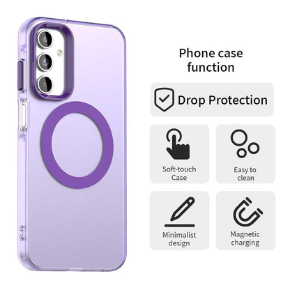 Samsung Galaxy A15 5G Durable MagSafe Phone Case - Hybrid TPU & PC Design, Lightweight & Stylish, Candy Colour, Wireless Charging Friendly