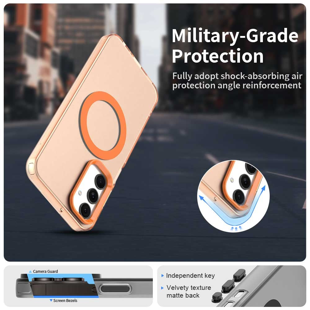 Samsung Galaxy A25 5G Durable MagSafe Phone Case - Hybrid TPU & PC Design, Lightweight & Stylish, Candy Colour, Wireless Charging Friendly