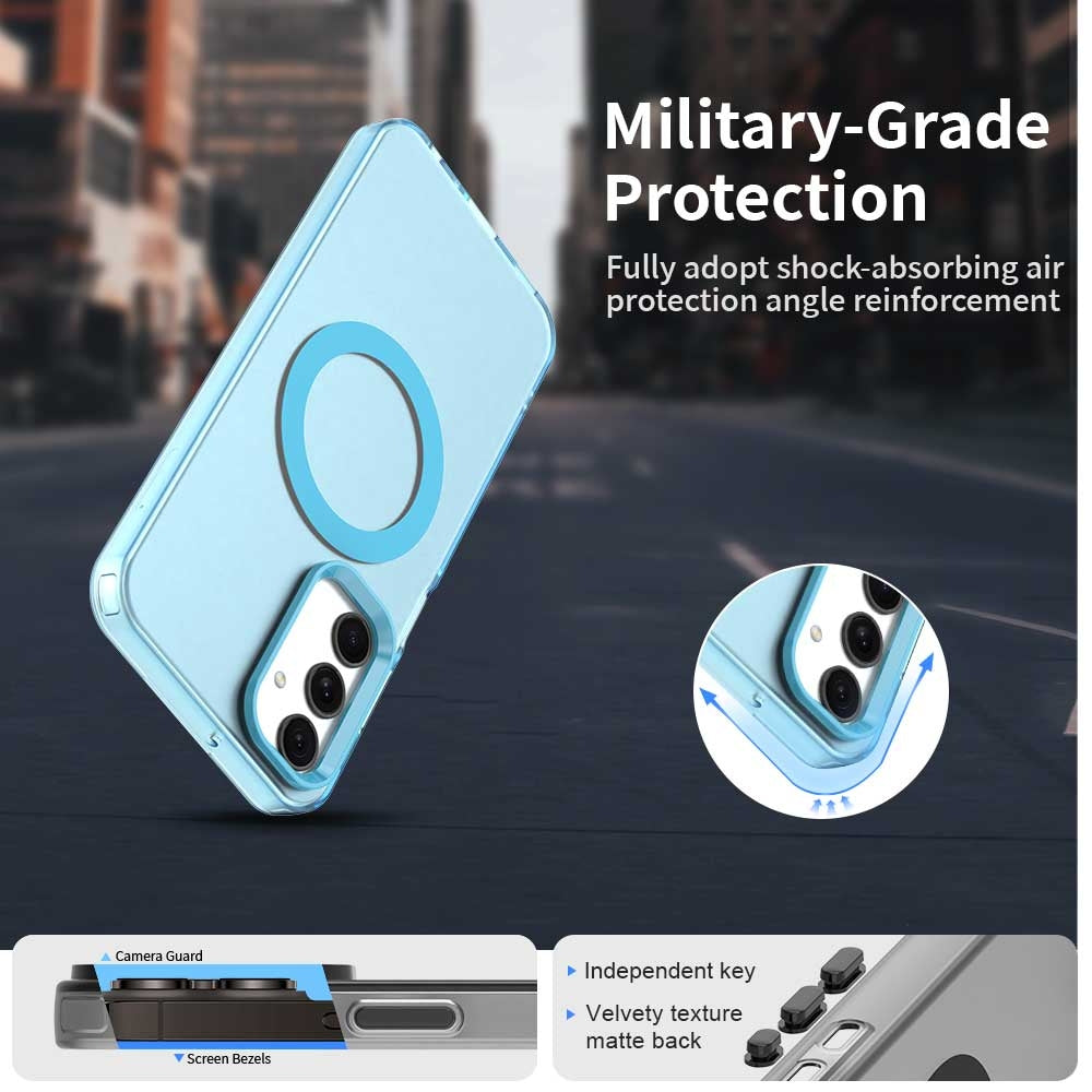 Samsung Galaxy A25 5G Durable MagSafe Phone Case - Hybrid TPU & PC Design, Lightweight & Stylish, Candy Colour, Wireless Charging Friendly