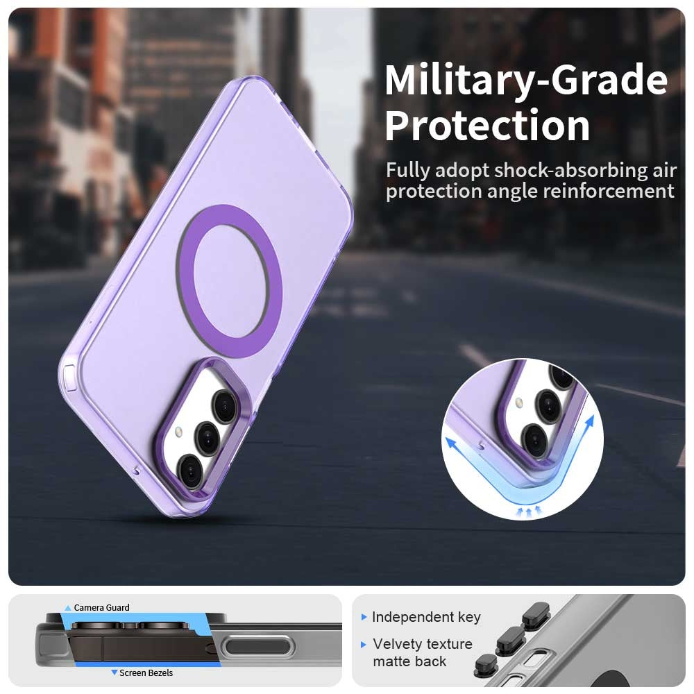 Samsung Galaxy A25 5G Durable MagSafe Phone Case - Hybrid TPU & PC Design, Lightweight & Stylish, Candy Colour, Wireless Charging Friendly