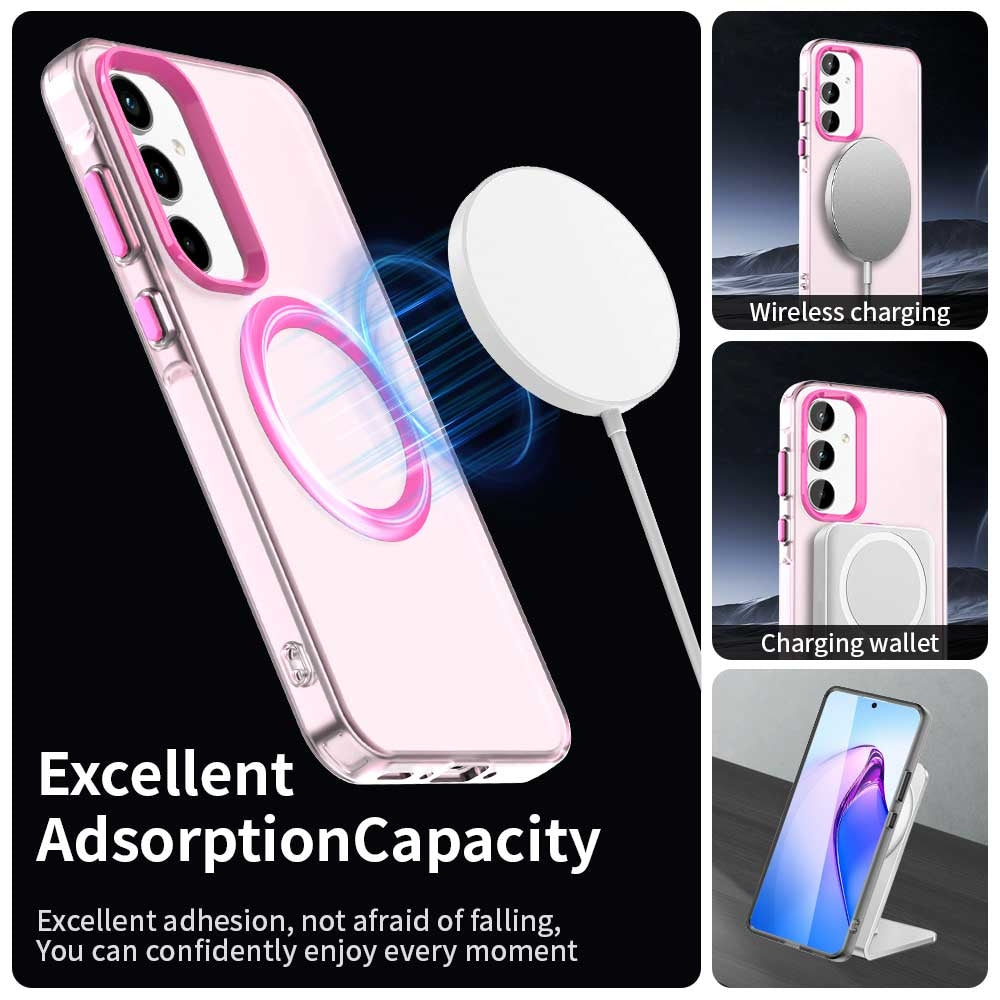Samsung Galaxy A55 5G Durable MagSafe Phone Case - Hybrid TPU & PC Design, Lightweight & Stylish, Candy Colour, Wireless Charging Friendly