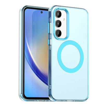 Samsung Galaxy A55 5G Durable MagSafe Phone Case - Hybrid TPU & PC Design, Lightweight & Stylish, Candy Colour, Wireless Charging Friendly