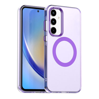 Samsung Galaxy A55 5G Durable MagSafe Phone Case - Hybrid TPU & PC Design, Lightweight & Stylish, Candy Colour, Wireless Charging Friendly