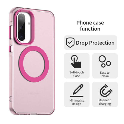 Samsung Galaxy A36 5G Durable MagSafe Phone Case - Hybrid TPU & PC Design, Lightweight & Stylish, Candy Colour, Wireless Charging Friendly