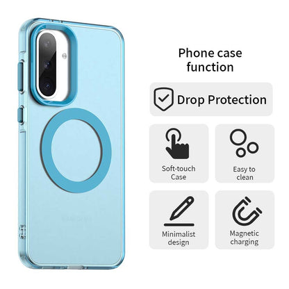 Samsung Galaxy A36 5G Durable MagSafe Phone Case - Hybrid TPU & PC Design, Lightweight & Stylish, Candy Colour, Wireless Charging Friendly