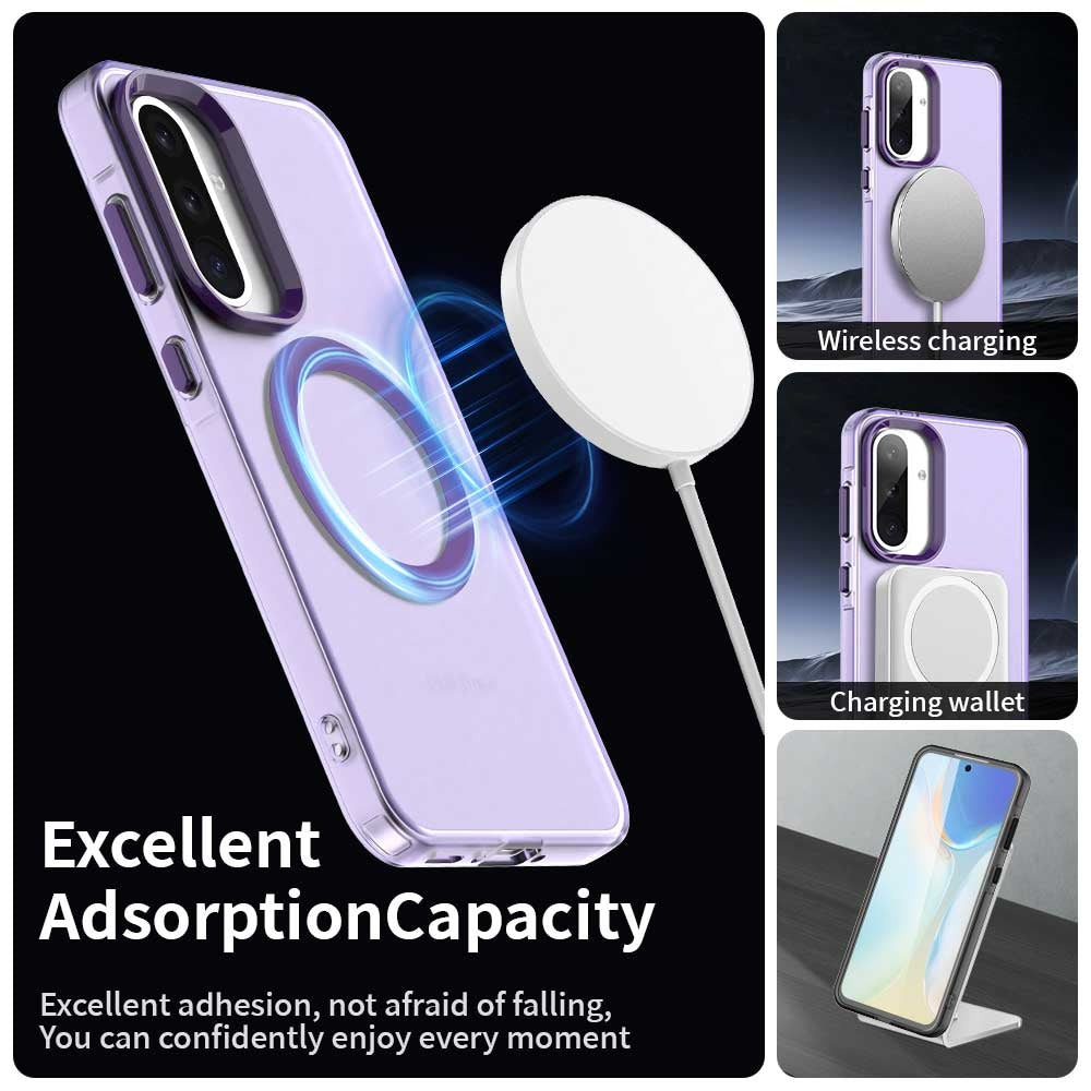 Samsung Galaxy A36 5G Durable MagSafe Phone Case - Hybrid TPU & PC Design, Lightweight & Stylish, Candy Colour, Wireless Charging Friendly