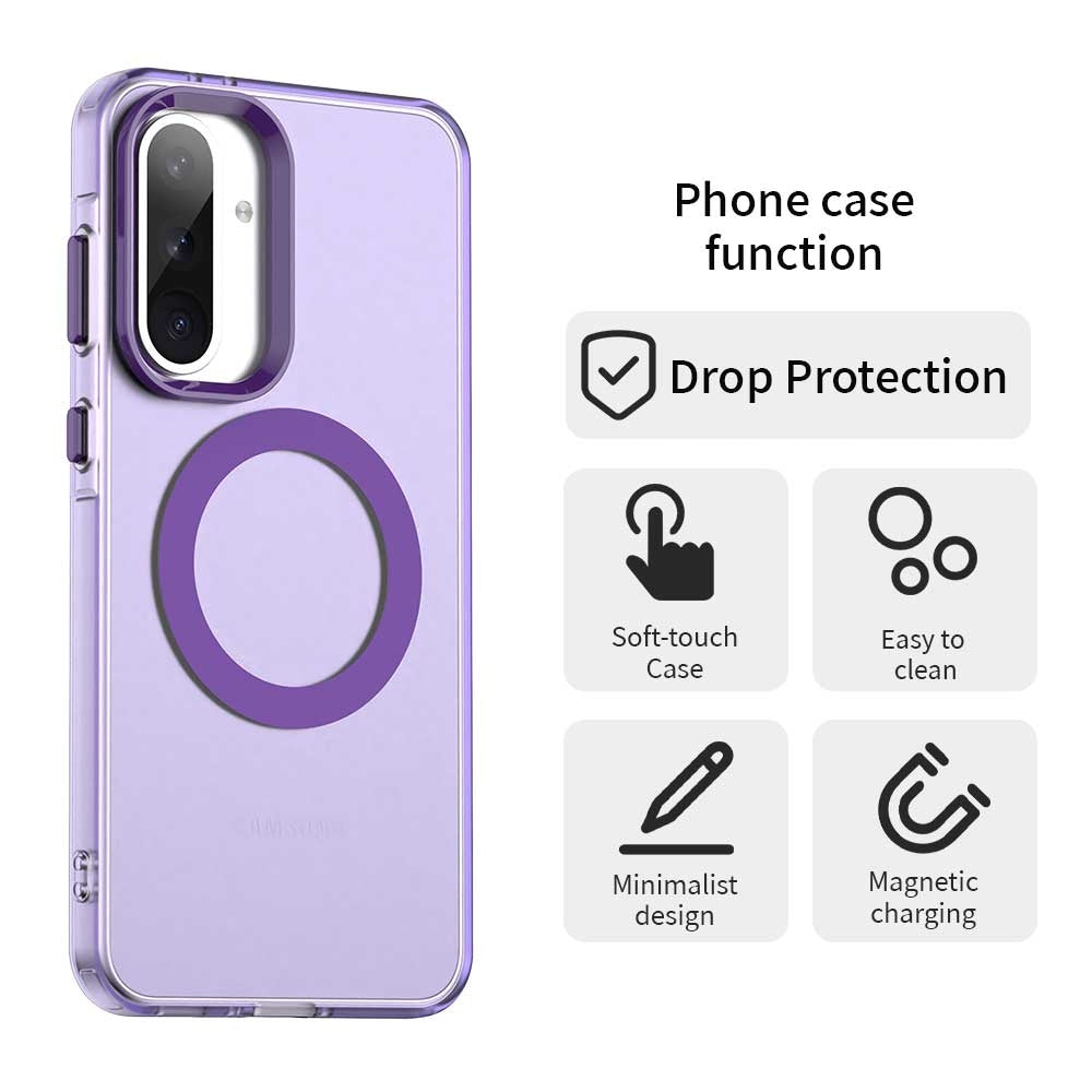 Samsung Galaxy A36 5G Durable MagSafe Phone Case - Hybrid TPU & PC Design, Lightweight & Stylish, Candy Colour, Wireless Charging Friendly