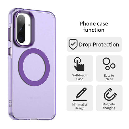 Samsung Galaxy A36 5G Durable MagSafe Phone Case - Hybrid TPU & PC Design, Lightweight & Stylish, Candy Colour, Wireless Charging Friendly