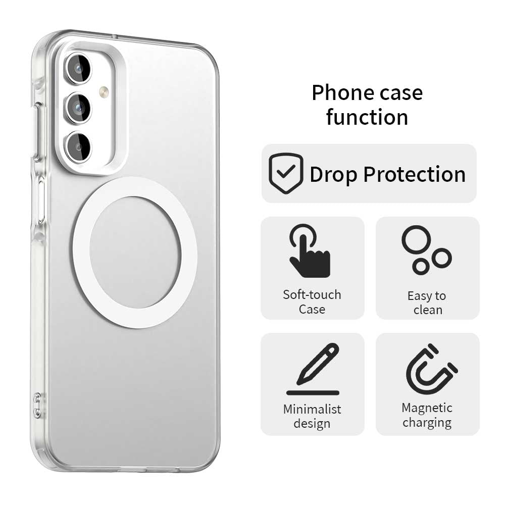 Samsung Galaxy A35 5G Durable MagSafe Phone Case - Hybrid TPU & PC Design, Lightweight & Stylish, Candy Colour, Wireless Charging Friendly