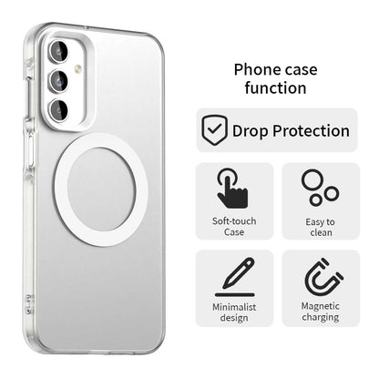 Samsung Galaxy A35 5G Durable MagSafe Phone Case - Hybrid TPU & PC Design, Lightweight & Stylish, Candy Colour, Wireless Charging Friendly