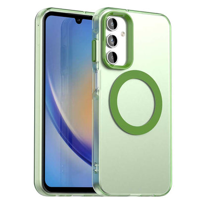 Samsung Galaxy A35 5G Durable MagSafe Phone Case - Hybrid TPU & PC Design, Lightweight & Stylish, Candy Colour, Wireless Charging Friendly