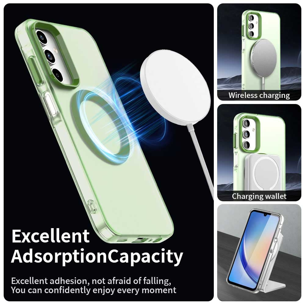 Samsung Galaxy A35 5G Durable MagSafe Phone Case - Hybrid TPU & PC Design, Lightweight & Stylish, Candy Colour, Wireless Charging Friendly
