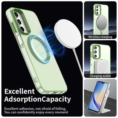 Samsung Galaxy A35 5G Durable MagSafe Phone Case - Hybrid TPU & PC Design, Lightweight & Stylish, Candy Colour, Wireless Charging Friendly
