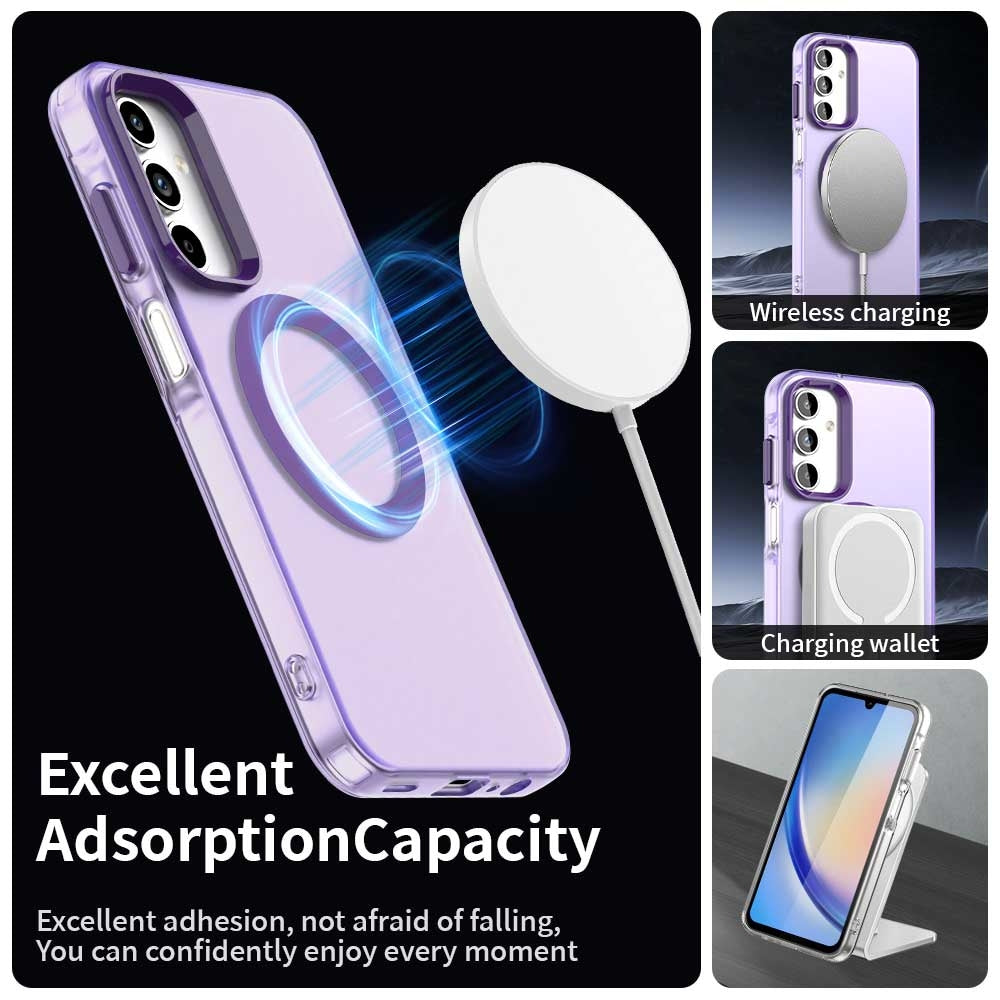 Samsung Galaxy A35 5G Durable MagSafe Phone Case - Hybrid TPU & PC Design, Lightweight & Stylish, Candy Colour, Wireless Charging Friendly