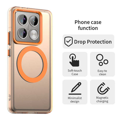 Xiaomi 14T Pro Durable MagSafe Phone Case - Hybrid TPU & PC Design, Lightweight & Stylish, Candy Colour, Wireless Charging Friendly