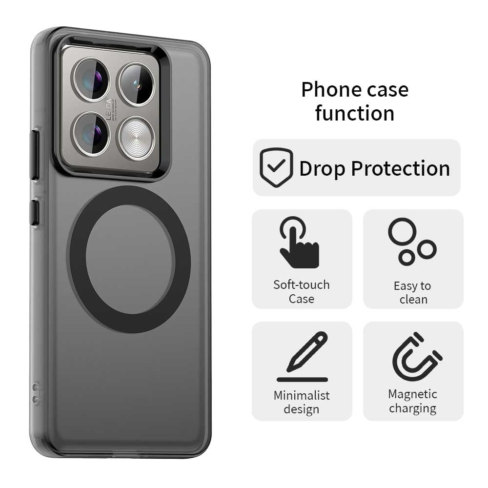 Xiaomi 14T Pro Durable MagSafe Phone Case - Hybrid TPU & PC Design, Lightweight & Stylish, Candy Colour, Wireless Charging Friendly