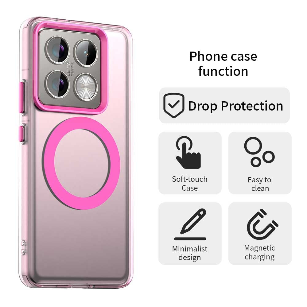 Xiaomi 14T Pro Durable MagSafe Phone Case - Hybrid TPU & PC Design, Lightweight & Stylish, Candy Colour, Wireless Charging Friendly