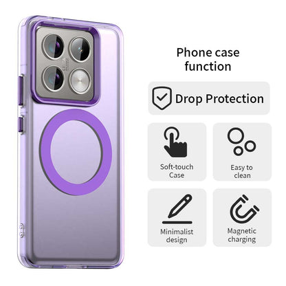 Xiaomi 14T Pro Durable MagSafe Phone Case - Hybrid TPU & PC Design, Lightweight & Stylish, Candy Colour, Wireless Charging Friendly