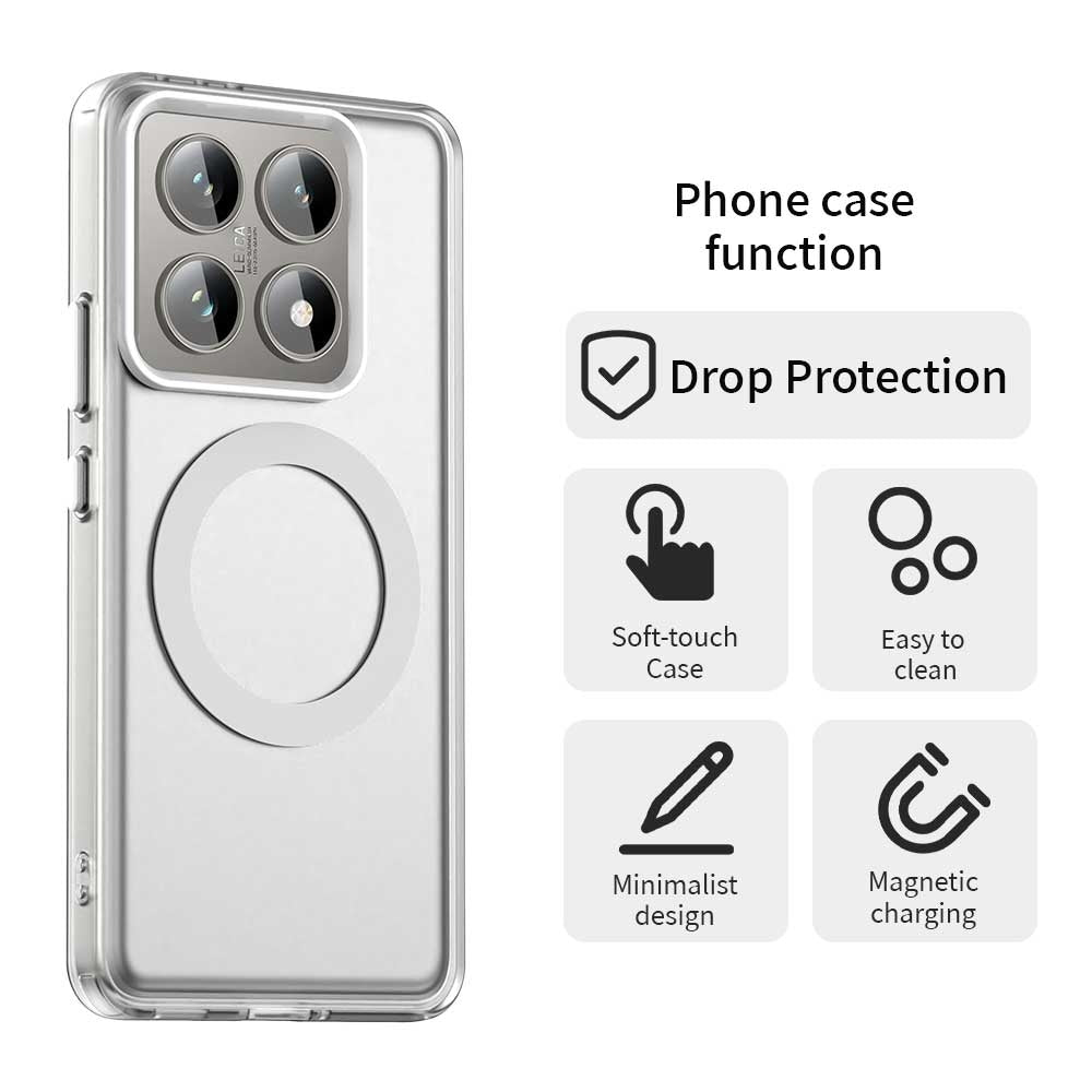 Xiaomi 14T Durable MagSafe Phone Case - Hybrid TPU & PC Design, Lightweight & Stylish, Candy Colour, Wireless Charging Friendly