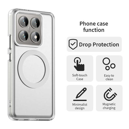 Xiaomi 14T Durable MagSafe Phone Case - Hybrid TPU & PC Design, Lightweight & Stylish, Candy Colour, Wireless Charging Friendly