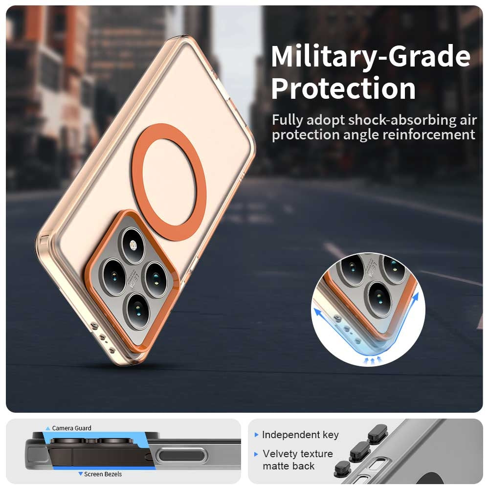 Xiaomi 14T Durable MagSafe Phone Case - Hybrid TPU & PC Design, Lightweight & Stylish, Candy Colour, Wireless Charging Friendly