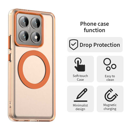 Xiaomi 14T Durable MagSafe Phone Case - Hybrid TPU & PC Design, Lightweight & Stylish, Candy Colour, Wireless Charging Friendly