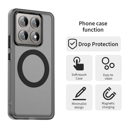 Xiaomi 14T Durable MagSafe Phone Case - Hybrid TPU & PC Design, Lightweight & Stylish, Candy Colour, Wireless Charging Friendly