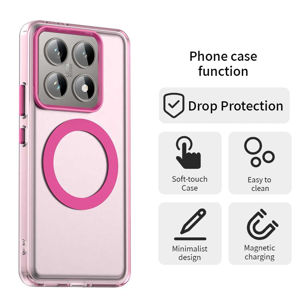 Xiaomi 14T Durable MagSafe Phone Case - Hybrid TPU & PC Design, Lightweight & Stylish, Candy Colour, Wireless Charging Friendly