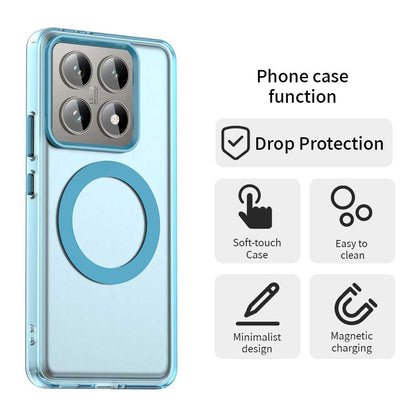 Xiaomi 14T Durable MagSafe Phone Case - Hybrid TPU & PC Design, Lightweight & Stylish, Candy Colour, Wireless Charging Friendly