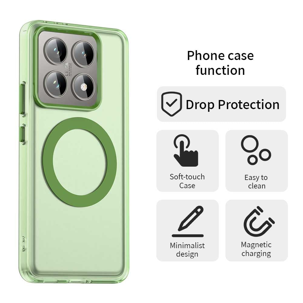 Xiaomi 14T Durable MagSafe Phone Case - Hybrid TPU & PC Design, Lightweight & Stylish, Candy Colour, Wireless Charging Friendly