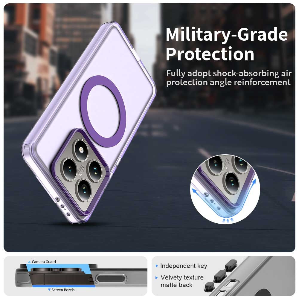 Xiaomi 14T Durable MagSafe Phone Case - Hybrid TPU & PC Design, Lightweight & Stylish, Candy Colour, Wireless Charging Friendly